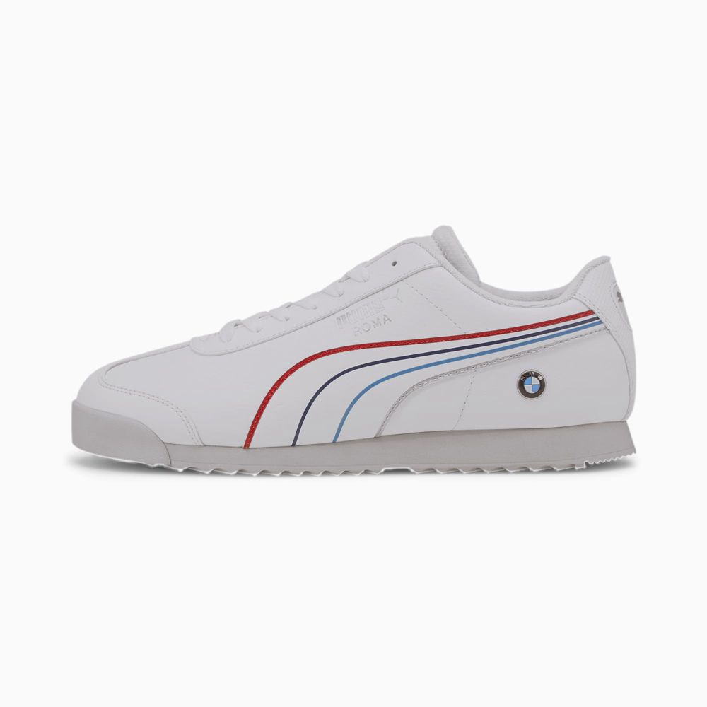 Puma BMW M Motorsport Roma Férfi Motorsport Cipő - Fehér ( Hungary - LVFHG1432 )